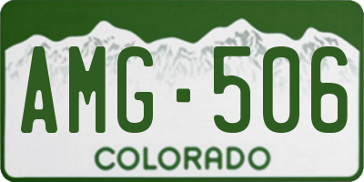 CO license plate AMG506