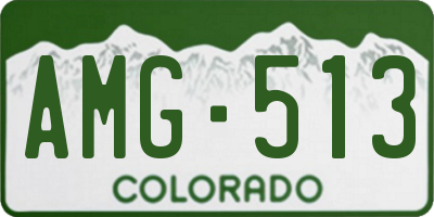 CO license plate AMG513