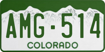 CO license plate AMG514