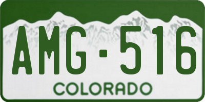 CO license plate AMG516