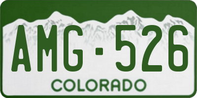 CO license plate AMG526