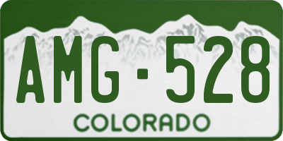 CO license plate AMG528