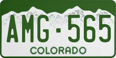 CO license plate AMG565