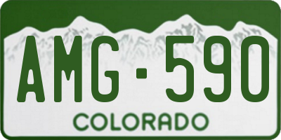 CO license plate AMG590