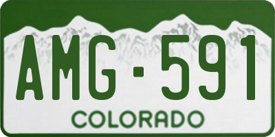 CO license plate AMG591