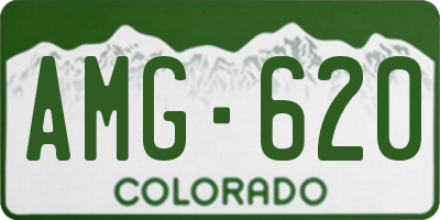 CO license plate AMG620