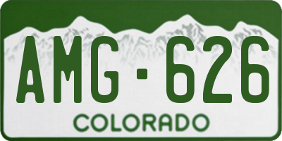 CO license plate AMG626