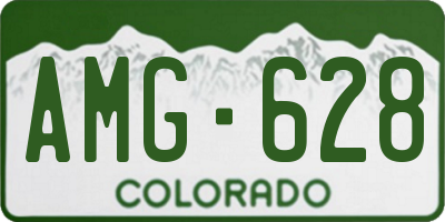 CO license plate AMG628