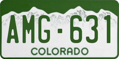 CO license plate AMG631