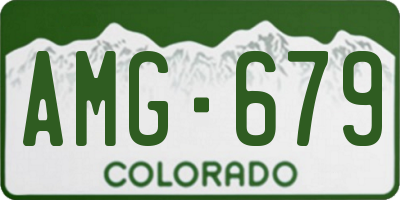 CO license plate AMG679
