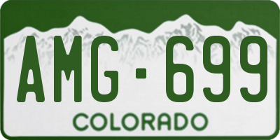 CO license plate AMG699