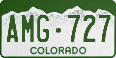 CO license plate AMG727
