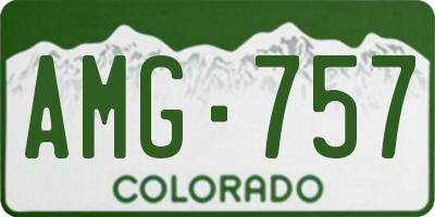 CO license plate AMG757