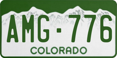 CO license plate AMG776