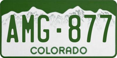CO license plate AMG877