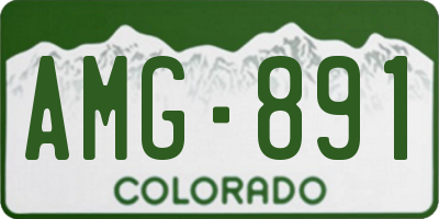 CO license plate AMG891