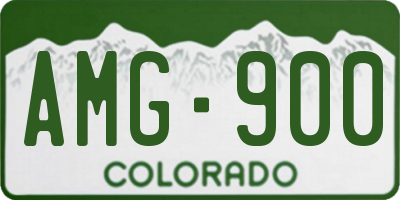 CO license plate AMG900
