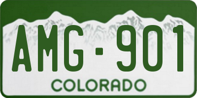 CO license plate AMG901