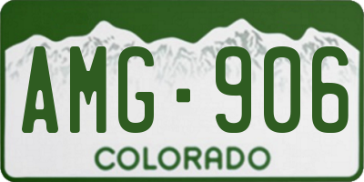 CO license plate AMG906