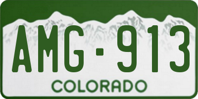 CO license plate AMG913