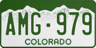 CO license plate AMG979