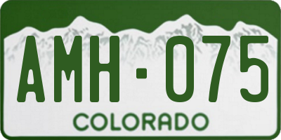 CO license plate AMH075