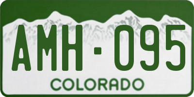 CO license plate AMH095