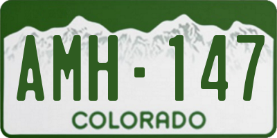CO license plate AMH147