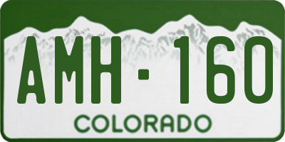 CO license plate AMH160