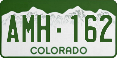 CO license plate AMH162