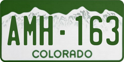 CO license plate AMH163