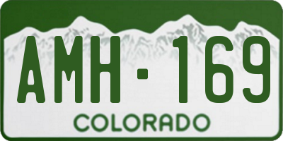 CO license plate AMH169