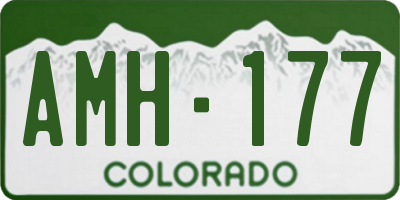 CO license plate AMH177
