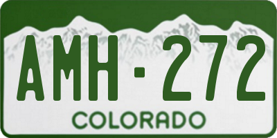 CO license plate AMH272
