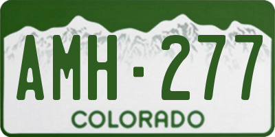 CO license plate AMH277