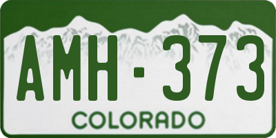 CO license plate AMH373