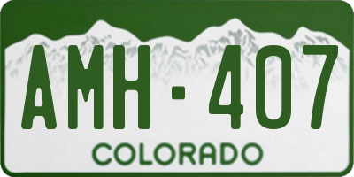 CO license plate AMH407