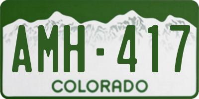 CO license plate AMH417