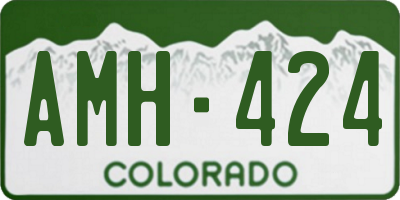 CO license plate AMH424