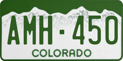 CO license plate AMH450