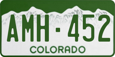 CO license plate AMH452