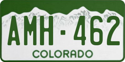 CO license plate AMH462