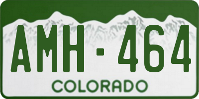CO license plate AMH464
