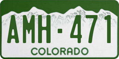 CO license plate AMH471