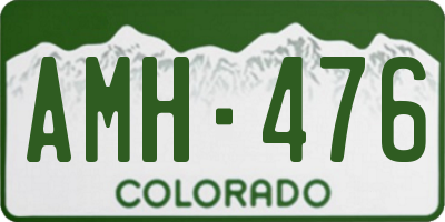 CO license plate AMH476