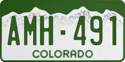 CO license plate AMH491