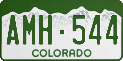CO license plate AMH544