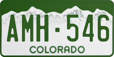 CO license plate AMH546