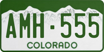 CO license plate AMH555