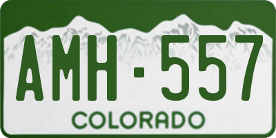 CO license plate AMH557